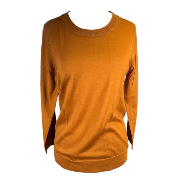 J.Crew 100% Merino Wool Sweater Size Medium – Mustard Gold – New Without Tags - Picture 1 of 10